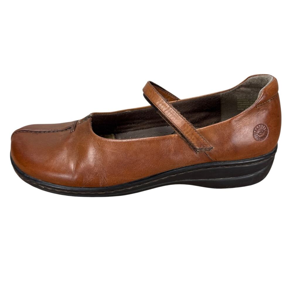 Earth Spirit Womens Size 11 Elliot Leather Mary Jane Flats Brown Comfort Granola - Picture 2 of 12